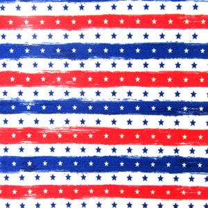 America Liberty Flag Print on Poly Spandex Fabric |  (4 Way Stretch/Per Yard)