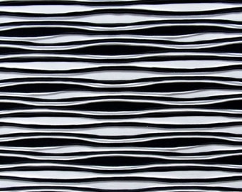 Exotic Zebra Print on Polyester Spandex Fabric (White/Black) | (2 Way Stretch/Per Yard)