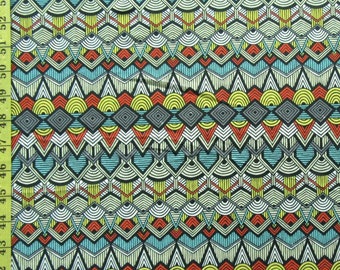 Classic Aztec on Poly Spandex Fabric |  (4 Way Stretch/Per Yard)