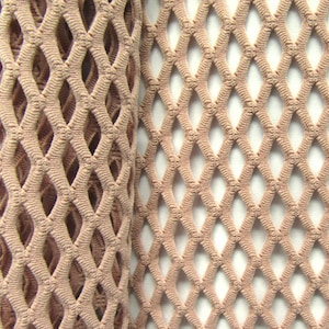 Cabaret Big Hole Mesh Fabric (Dusty Rose)  | (4 Way Stretch/Per Yard)