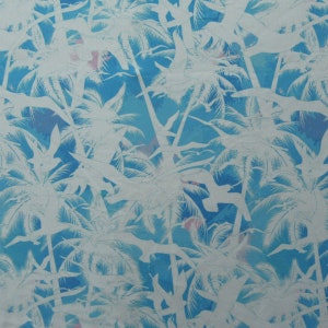 Scenic Background Print on Poly Spandex Fabric | (4 Way Stretch/Per Yard)