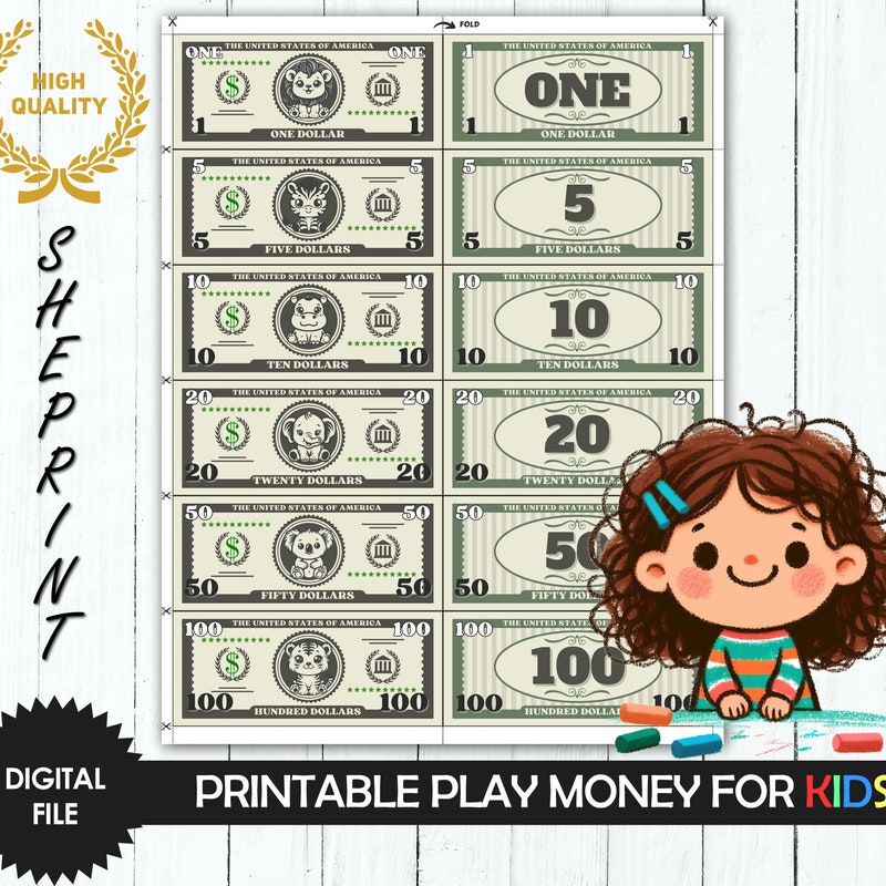 Play Money Etsy