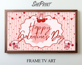 Galentine's Day TV Art For Girls | Samsung Frame Banner 3840x2160px JPEG Digital Download