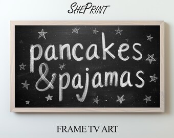 Samsung Frame TV Art For Kids | Pancakes and Pajamas Party | Digital Download