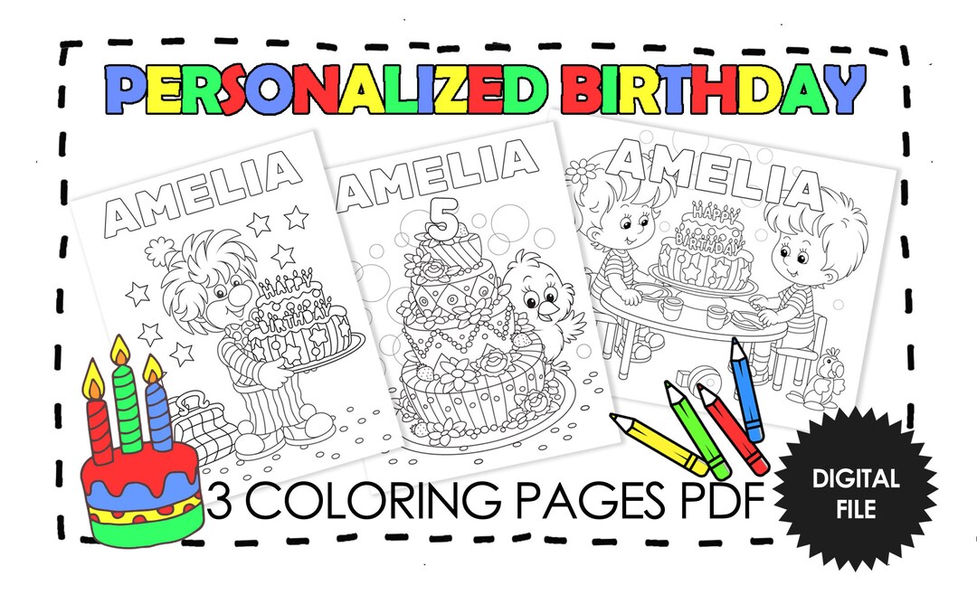 Personalized Birthday Coloring - Il 1080xN.4840695543 Prh1 