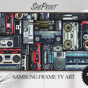 Boombox Radio Samsung Frame TV Art: Retro Hip Hop (Digital Download)
