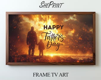 Happy Father’s Day Frame TV Art | Digital Download