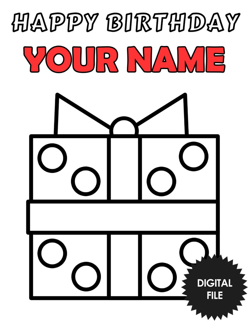 Personalized Birthday Coloring - Il 794xN.5004168458 Yhlr 
