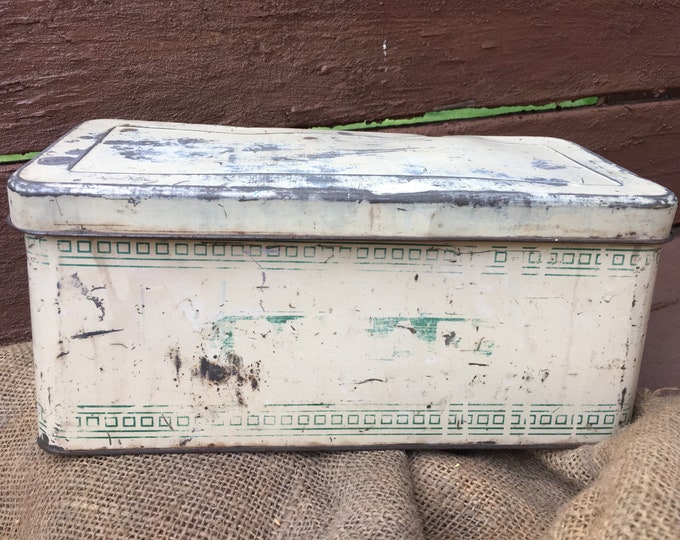 Vintage Bread Tin Vintage Tin Farmhouse Decor Vintage Bread Etsy