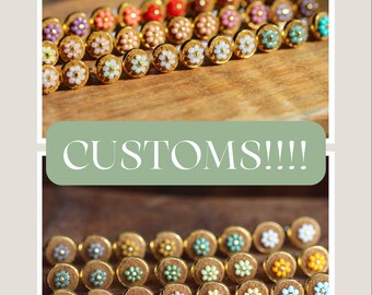 CUSTOM DAISY STUDS