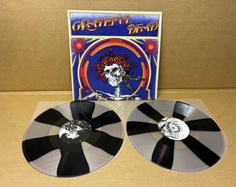 Grateful Dead Skull and Roses Black White Propeller Vinyl 50th Anniversary
