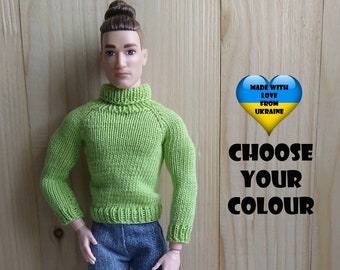 Ken doll clothes - Sweater for Ken doll - Choose your colour