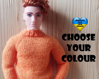 Ken Kleidung - Ken Pullover - Ken Puppenkleidung - Warme Ken Kleidung