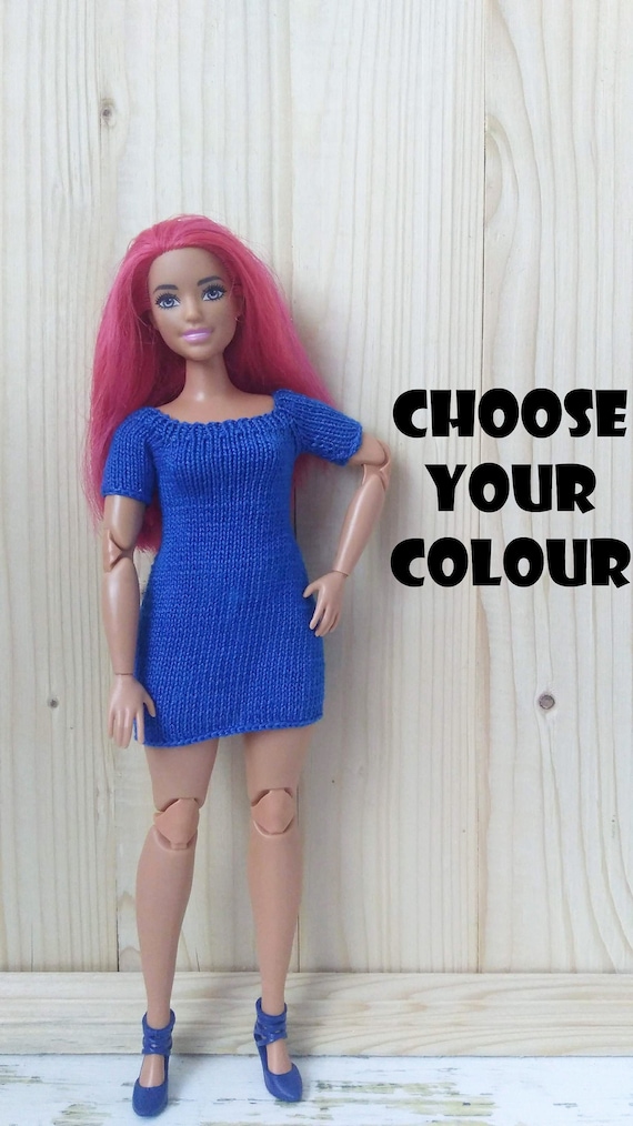 Kurvige Barbie Kleidung Kleid Fur Kurvige Barbie Kurvige Etsy
