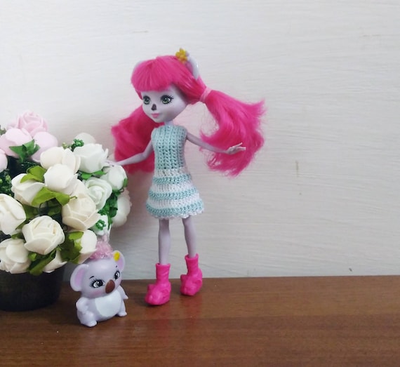 Enchantimals Clothes Enchantimals Dress Blue and White Doll Dress Doll Clothing Enchantimals Clothing 6 Inch Doll Clothes Etsy Singapore