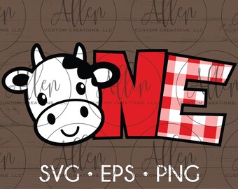 Barnyard One PLAIN SVG, primeiro aniversário do Barnyard, animais do Barnyard, arquivo de corte do Barnyard