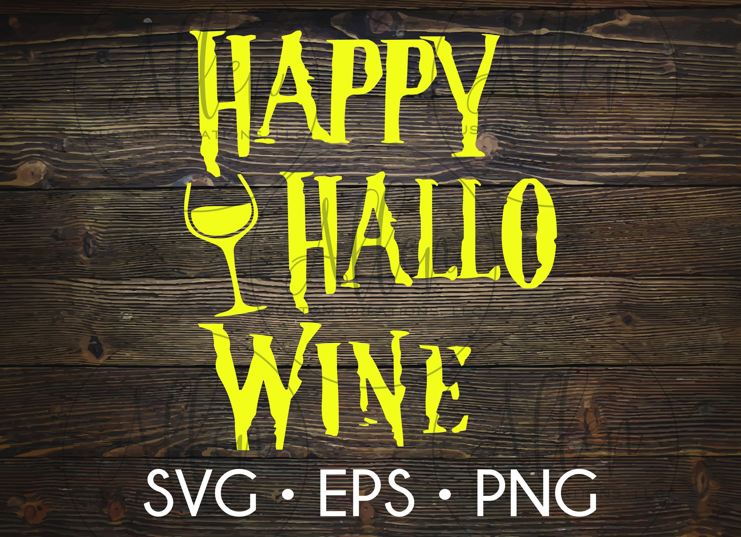 Happy Hallo-wine SVG, Wine Cut File, Halloween Cut File, Halloween SVG