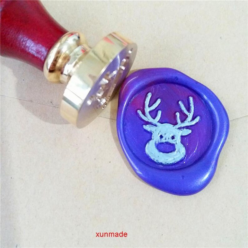 Deer Wax Seal Stampwedding stampChristmas party wax seal stampchristmas scrapbookwax stamp