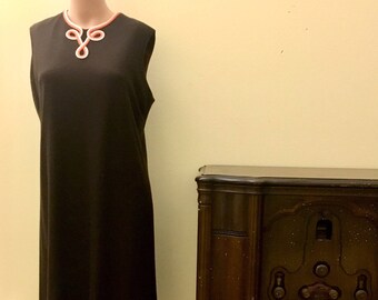 1950s Straight Line Dress