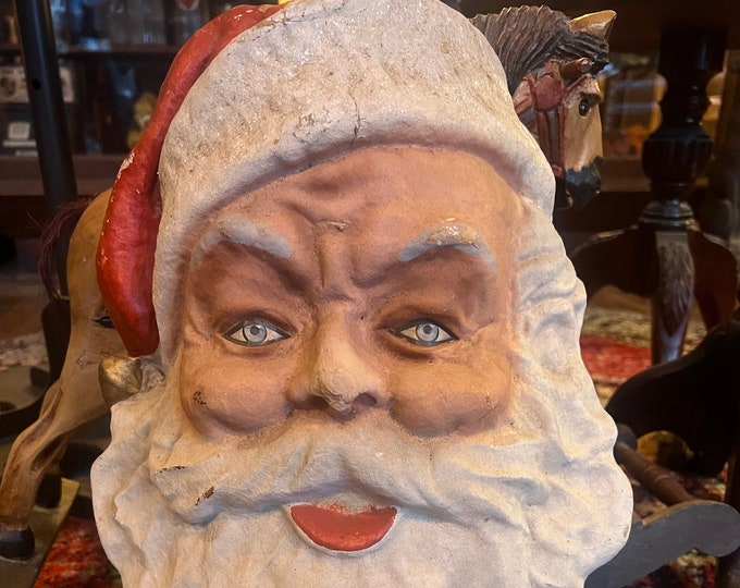 1940s Paper Mache Store Display Santa Etsy