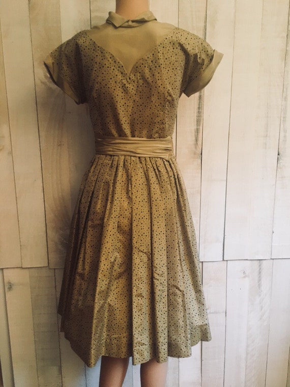 1950s Polka Dot Dress - image 4