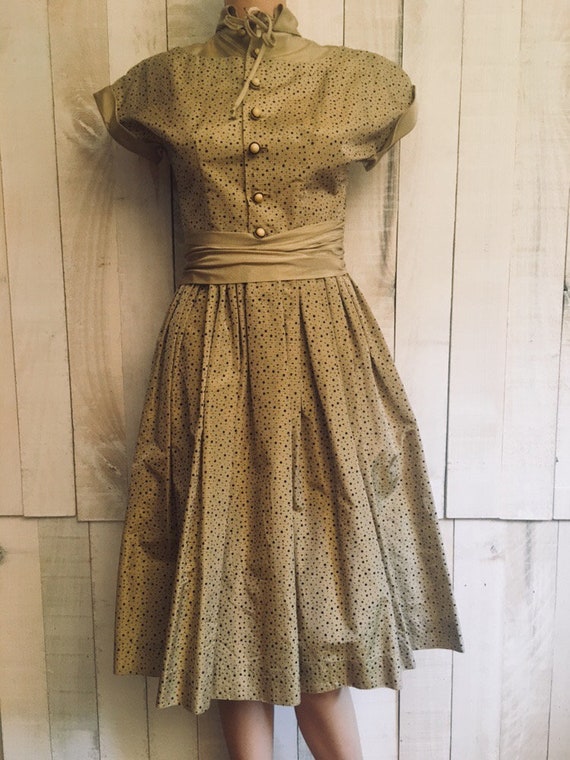 1950s Polka Dot Dress - image 2