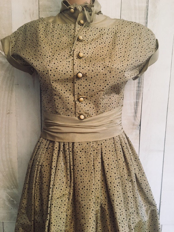 1950s Polka Dot Dress - image 3