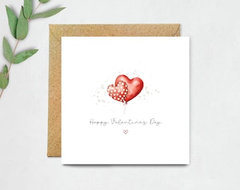 Happy Valentine's Day Card - Valentines Card, Love Card for Partner, Valentine Card for Him, for Her