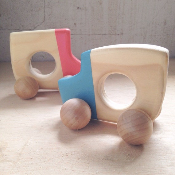 wooden toddler car