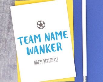 Personalised Ipswich Town FC Football Birthday Card – Unofficial Fan Gift (The Tractor Boys)