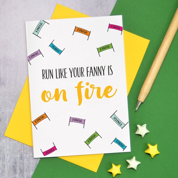 Marathon Card For Her Funny Good Luck Marathon Card Adult Etsy Marathon Card For Her Funny Good Luck Marathon Card Adult Etsy