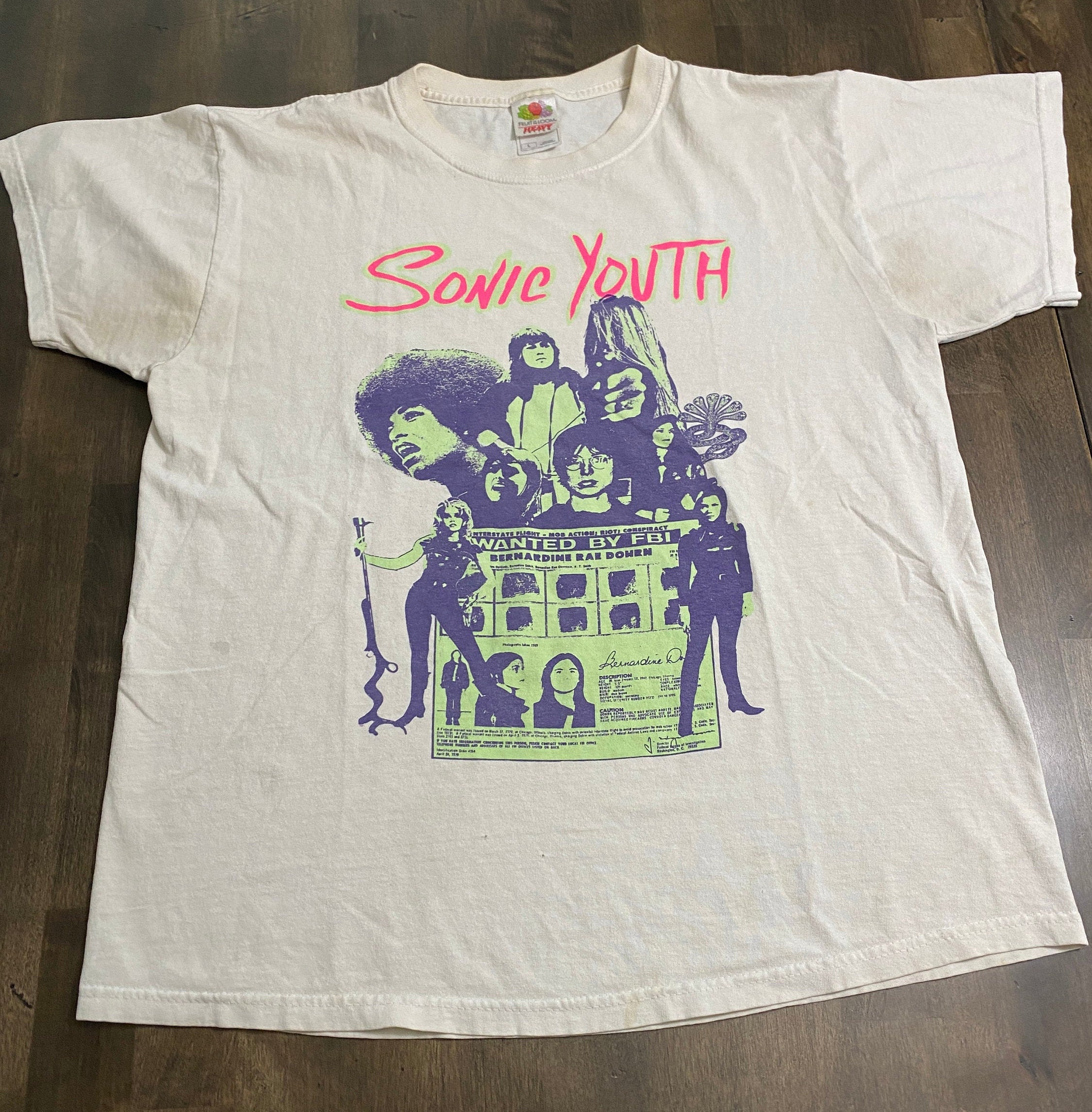 Vintage 90s Sonic Youth T-shirt | Etsy