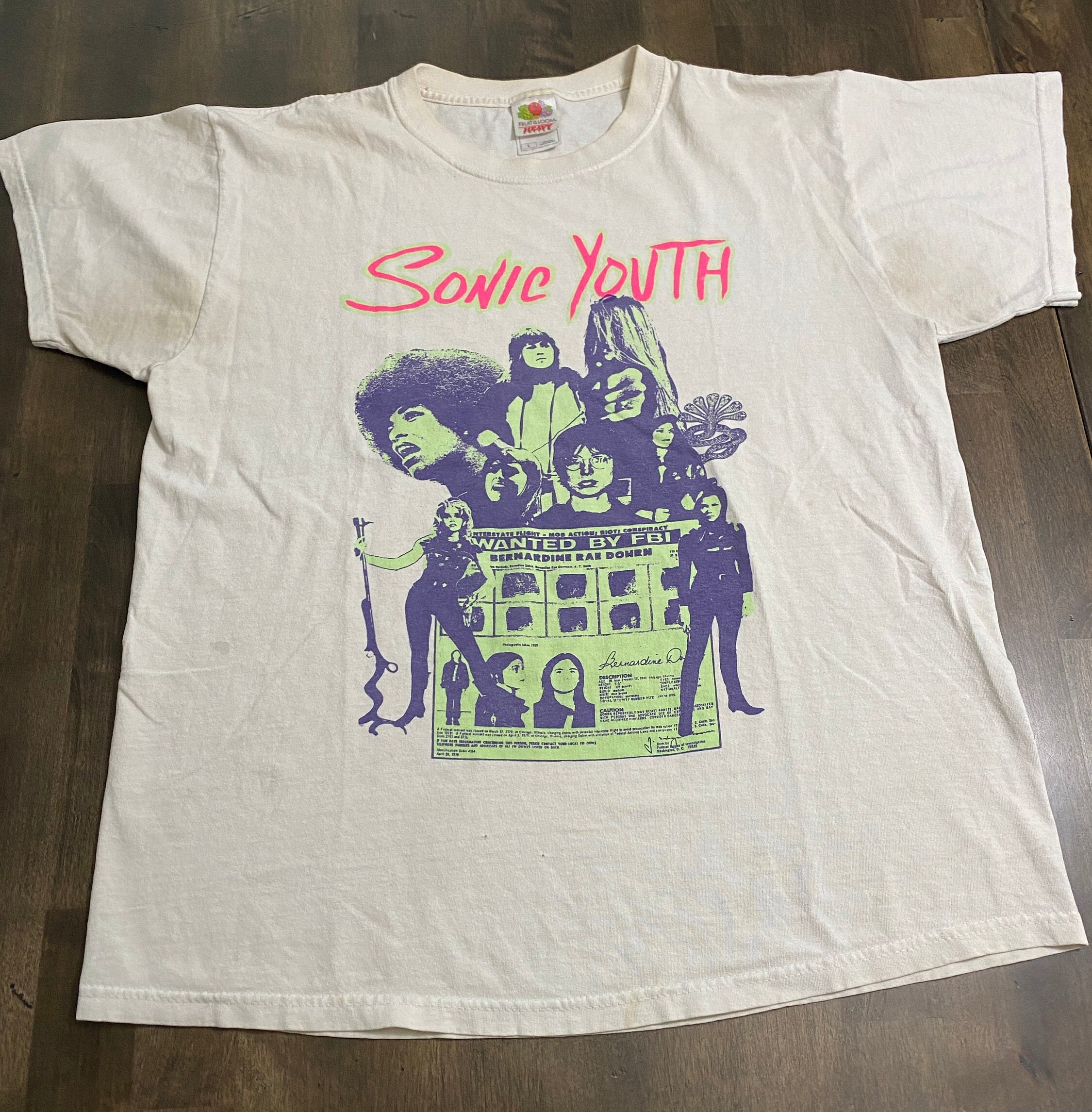 Vintage 90s Sonic Youth Tshirt Etsy