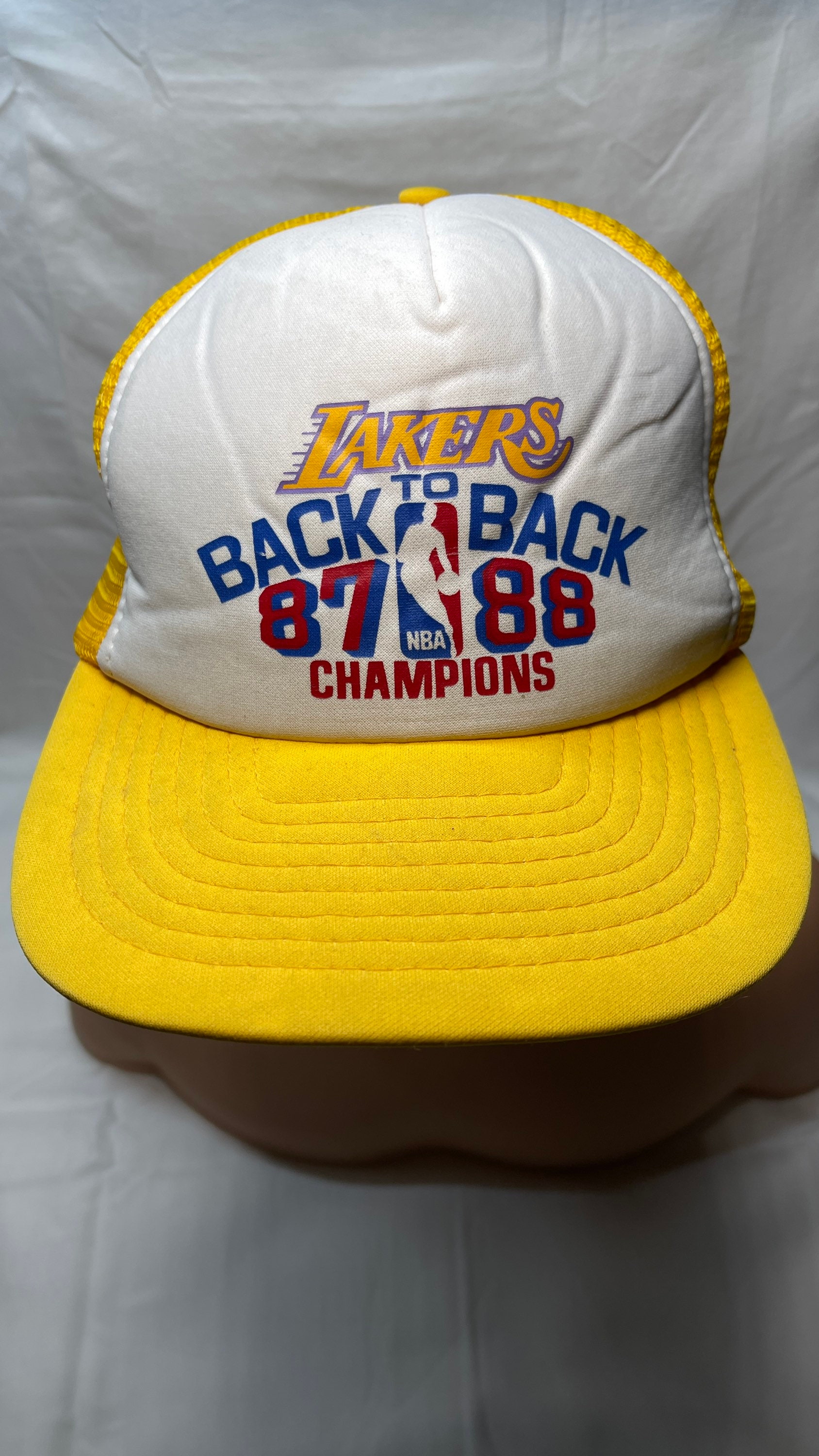 Los Angeles Lakers 1985 NBA Champions Vintage Universal Trucker Snapba –  thecapwizard