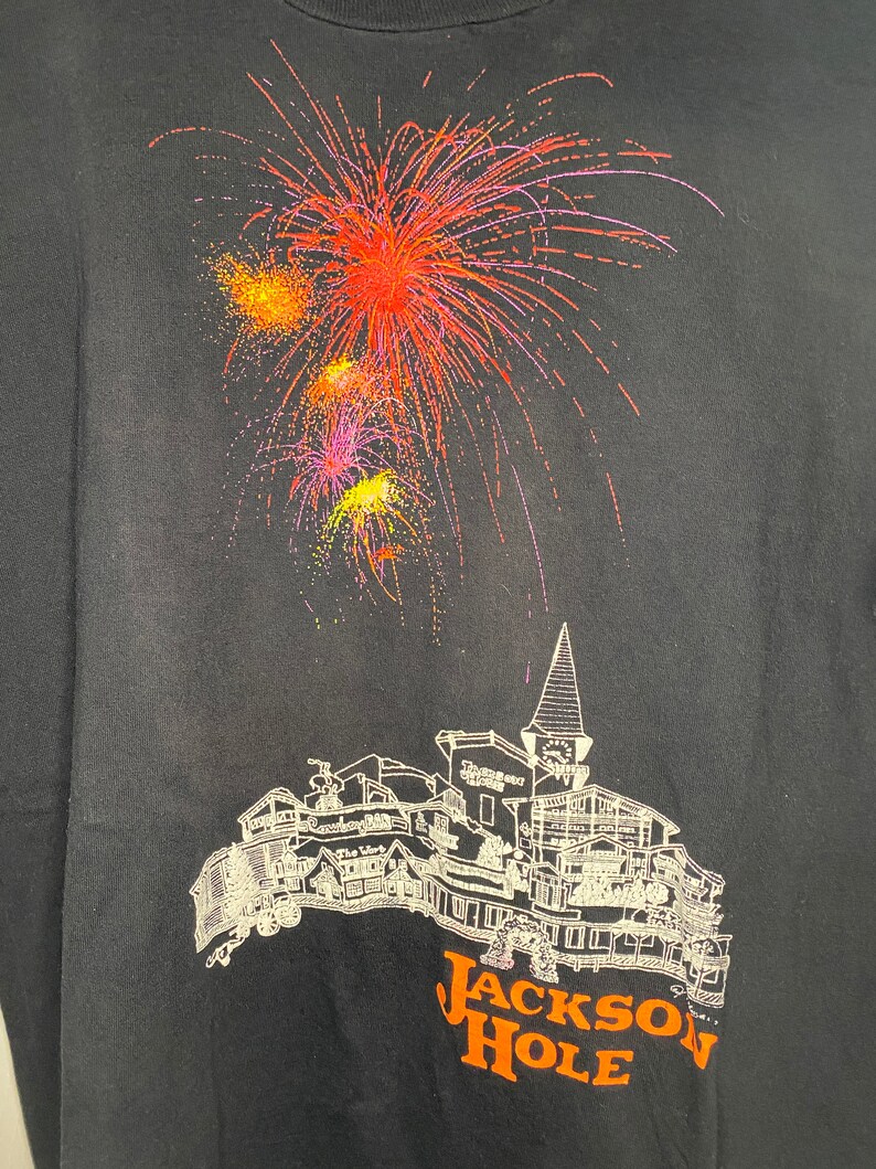 Vintage 90/'s Jackson Hole Fireworks t-shirt