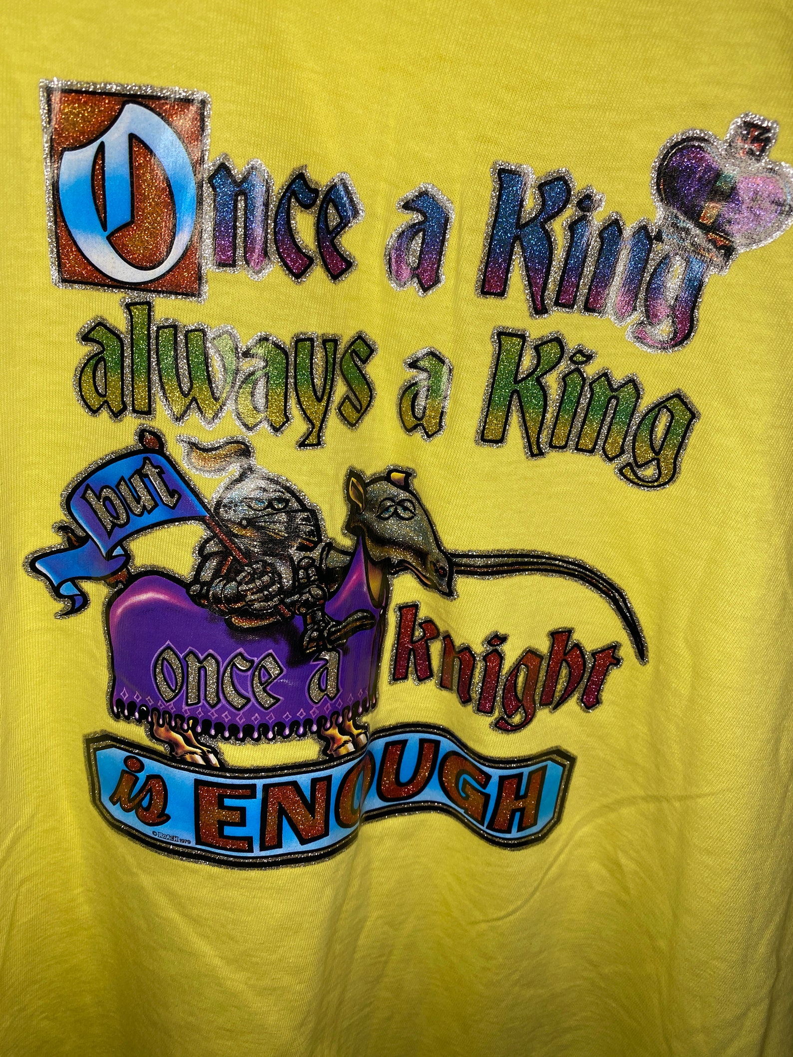 Vintage 80s Once a King Always a King but Once a Knight is Etsy