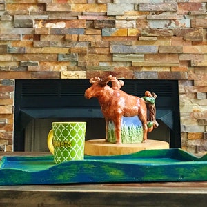 Colorful Painted TRAY with Handles