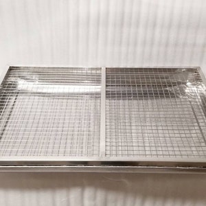 Jumbo Stainless Steel Scatterless Flipping Magnetic Lock Litter Box Pan Potty Training for Puppy Rabbit Chinchilla Guinea Pig