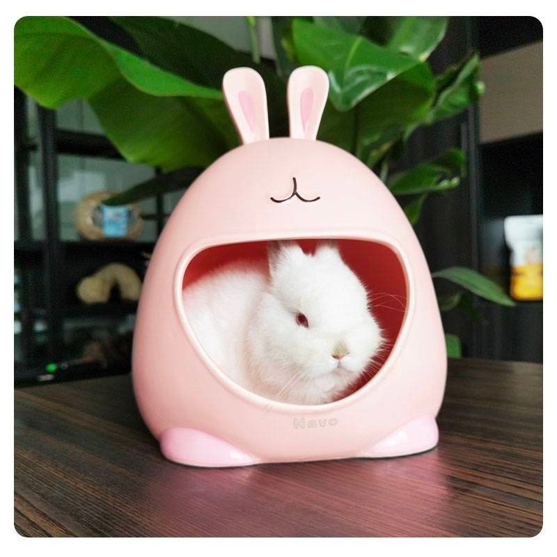 Ceramic Cooling Chinchilla Hideout Dust Bath House Hay Feeder Etsy Canada