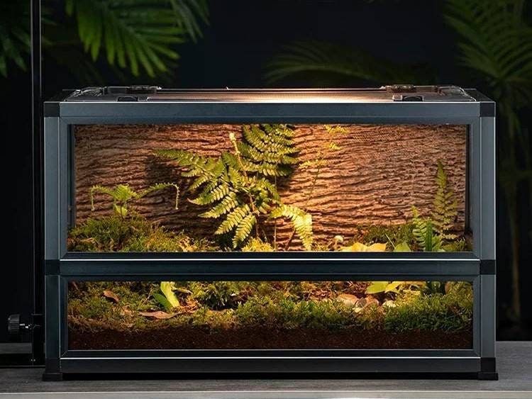 Reptile Glass Tank Terrarium Cage With Refined Aluminum Alloy