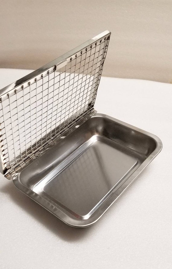 Stainless steel litter top box with lid