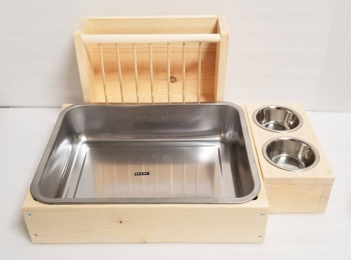 MediumLarge Size Two Way Stainless Steel Rabbit Litter Box Etsy