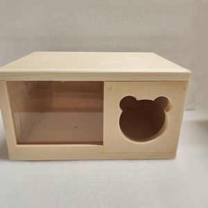 Puzzle Box Chinchilla Wood Dust Bath House