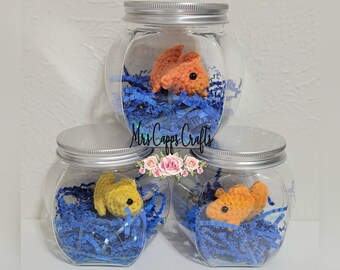 No Fuss Pet Fish - Crochet Fish - Fake Fish - Kid Friendly Pet Fish - Crochet - Crochet Plushie - Gifts for Kids