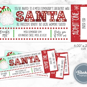 EDITIERBARE Frühstück mit Weihnachtskarten, Weihnachtseinladung, Weihnachtskarten, Kinderweihnachtsfeier, Schulflyer, Schulgeldbeschaffer