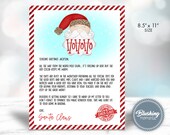 EDITABLE Letter from Santa, Printable Santa Letter, North Pole Mail, Letter to Santa, Personalized Santa Claus Letter, Instant Download