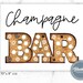 Printable Champagne Bar Sign, New Years Party Decorations, Mimosa or ...