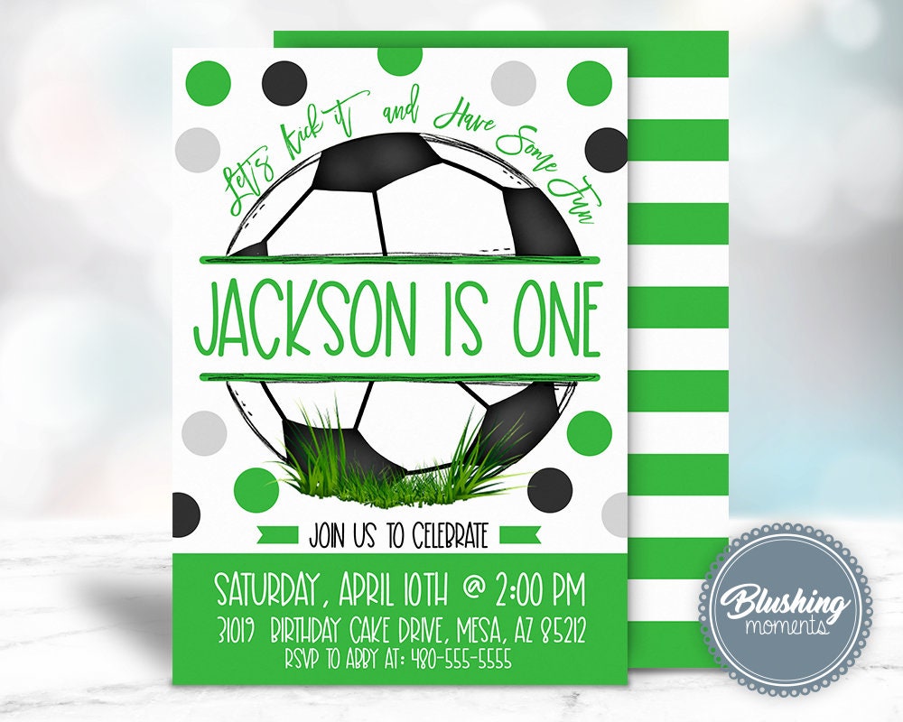 Soccer Birthday Invitation Editable and Printable Birthday | Etsy