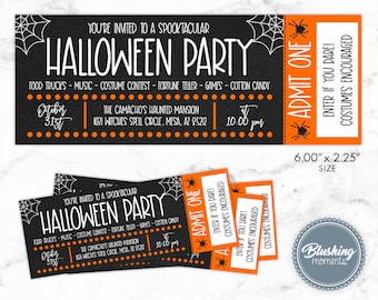 Faire-part d'Halloween MODifiable, fête d'Halloween, fête costumée, faire-part d'Halloween imprimable pour adultes, fête d'Halloween à imprimer