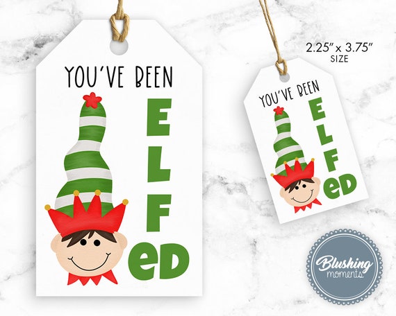 Editable Digital File - Elf Nice List Christmas Gift Tag - Printable –  Chevelly Designs